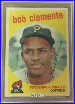 1959 Topps #478 Roberto Clemente PSA 7 Amazing Centering see photos Bob