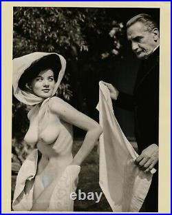 1962 ANN DIXON Female Nude Rich Girl Exhibition RUSSELL GAY Silver Gelatin Photo
