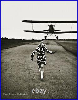 1967 Vintage HELMUT NEWTON Aviation Airplane Drama Female Fashion Photo 11X14