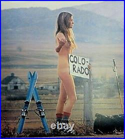 1972 Colorado Ski Girl Hitchhiker Japan Poster From Photo Karl Kocivar 30x21