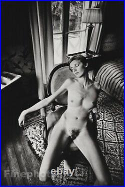 1976 Vintage JEANLOUP SIEFF Female Nude Sleeping On Chair Paris Photo Art 11X14