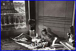 1977 Vintage HELMUT NEWTON Female Nude Models Quai D'Orsay Paris Photo Art 11X14