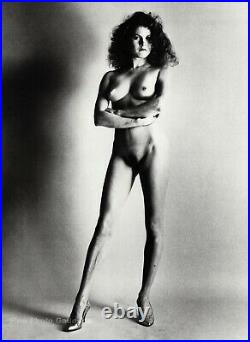 1980 Vintage HELMUT NEWTON Female Nude Woman Shoes Fashion Paris Photo Art 16X20