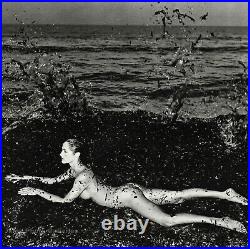 1980s Vintage HELMUT NEWTON Female Nude Woman In Seaweed France Photo Art 11X14
