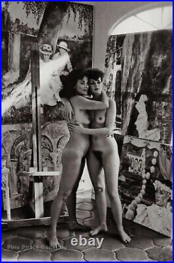 1984 Female Nude TERI ROJAS Artist and Sister By HELMUT NEWTON Photo Art 11X14