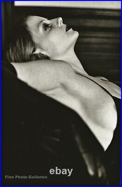 1986 Vintage JODIE FOSTER Movie Actress By HELMUT NEWTON Duotone Photo Art 12X16