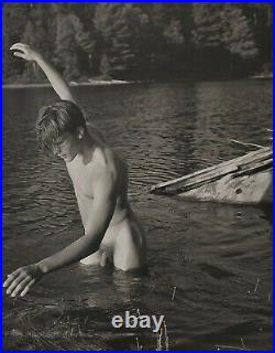 1988 Vintage BRUCE WEBER Male Nude TOM Adirondack Park Photo Gravure Art 12X16
