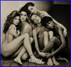 1989 Vintage HERB RITTS Classic Nude Super Models Fashion Quadtone Photo 12x16
