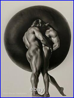 1990 Vintage HERB RITTS Male Nude Men Duo Muscle Body Photo Engraving Art 16x20