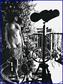 1993 Vintage HELMUT NEWTON Female Nude Fashion Model EVA Duotone Photo Art 16X20