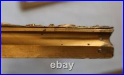 2 Antique Fit 8 X 12 Gold Gilt Picture Frame Wood Gesso Ornate Fine Art Country