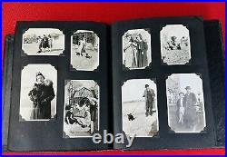 345 Lot 1920s 1930s Photo Album Glamor Racetrack Parade State Fair Farm Dog MN