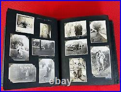 345 Lot 1920s 1930s Photo Album Glamor Racetrack Parade State Fair Farm Dog MN