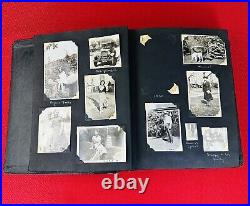 345 Lot 1920s 1930s Photo Album Glamor Racetrack Parade State Fair Farm Dog MN