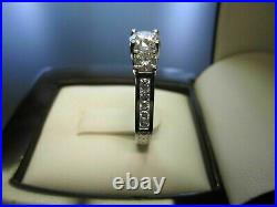3CT Lab Created Diamond Vintage Antique Engagement Ring 14k White Gold Finish