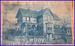 5 Antique 1895 photos cyanotypes 31 VINE @ ATLANTIC Str. BRIDGETON NJ New Jersey