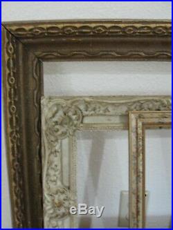 5 VINTAGE Large Picture Frames Shabby Mantel Decor Wedding Art Artist Ornate