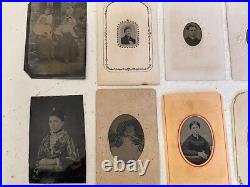 52x Antique Vintage Tintype Picture Photos Photography Daguerrotype 1800s People