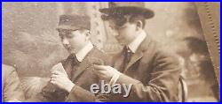 ANTIQUE CABINET PHOTO GAMBLERS PLAYING CARDS POKER 1903 Old West GAMBLING VTG