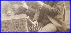 ANTIQUE CABINET PHOTO GAMBLERS PLAYING CARDS POKER 1903 Old West GAMBLING VTG