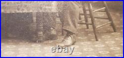 ANTIQUE CABINET PHOTO GAMBLERS PLAYING CARDS POKER 1903 Old West GAMBLING VTG