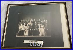 ANTIQUE VTG set of 2FRAMED FAMILY GROUP PHOTOGRAPH PICTURE 1907