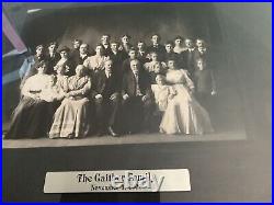 ANTIQUE VTG set of 2FRAMED FAMILY GROUP PHOTOGRAPH PICTURE 1907