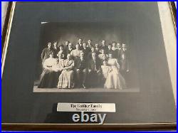 ANTIQUE VTG set of 2FRAMED FAMILY GROUP PHOTOGRAPH PICTURE 1907