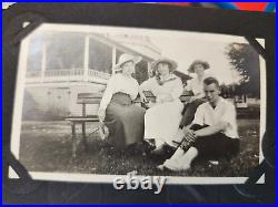 Amazing Antique c. 1900s Family Photo Album, Great Shots of Early Fashion