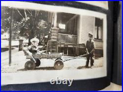 Amazing Antique c. 1900s Family Photo Album, Great Shots of Early Fashion