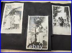 Amazing Antique c. 1900s Family Photo Album, Great Shots of Early Fashion