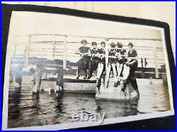 Amazing Antique c. 1900s Family Photo Album, Great Shots of Early Fashion