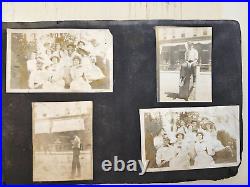 Amazing Antique c. 1900s Family Photo Album, Great Shots of Early Fashion