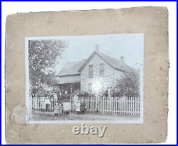 Antique 1890s Cabinet Photo Vermilion Illinois Haworth Guthrie Judd Family Home