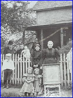 Antique 1890s Cabinet Photo Vermilion Illinois Haworth Guthrie Judd Family Home