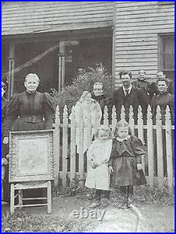 Antique 1890s Cabinet Photo Vermilion Illinois Haworth Guthrie Judd Family Home