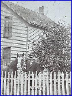 Antique 1890s Cabinet Photo Vermilion Illinois Haworth Guthrie Judd Family Home