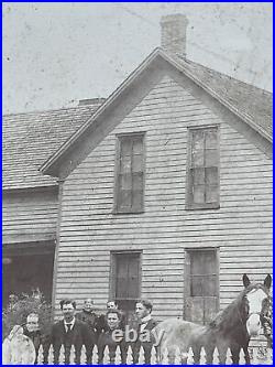 Antique 1890s Cabinet Photo Vermilion Illinois Haworth Guthrie Judd Family Home