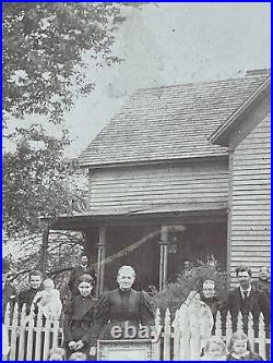 Antique 1890s Cabinet Photo Vermilion Illinois Haworth Guthrie Judd Family Home