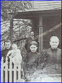 Antique 1890s Cabinet Photo Vermilion Illinois Haworth Guthrie Judd Family Home