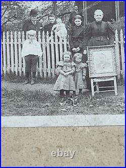 Antique 1890s Cabinet Photo Vermilion Illinois Haworth Guthrie Judd Family Home