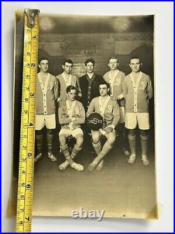 Antique 1908-1909 Basketball S Team Original 5 X 7 Vintage Photo