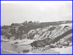 Antique 1920s CA Original Beach Scenic Photo by Chas A. Waer Whittier, CA 5X7