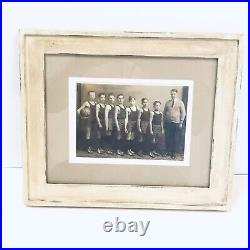 Antique 1924 Photograph Basketball Sports Team SAS Sepia Tone Vtg