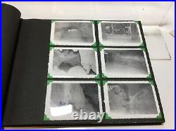 Antique 1950s 155 BW Pics Photo Album 35 Postcards Ships Cars National Parks