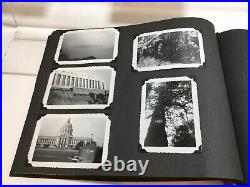 Antique 1950s 155 BW Pics Photo Album 35 Postcards Ships Cars National Parks