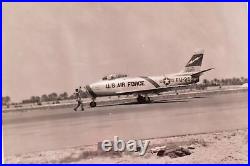 Antique 1950s Photo Album 178 BW pics VTG US Air Force Travel Planes Ships USAF