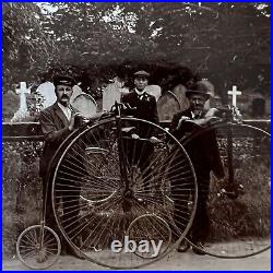 Antique 72 Photograph Album Bicycle Race Trip Penny Farthing Bike England UK