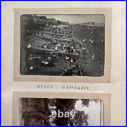 Antique 72 Photograph Album Bicycle Race Trip Penny Farthing Bike England UK