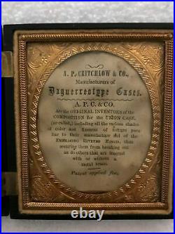 Antique A. P. Critchlow & Co. / Daguerreotype Case with Photograph -Patent Pending